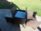 Pair of Wicker Chairs w/Stand
