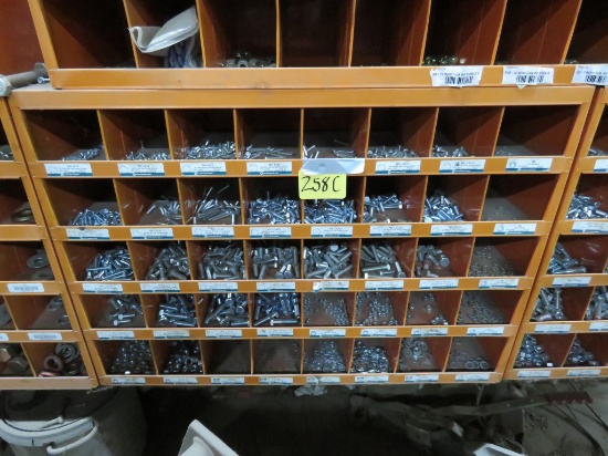 40 hole Metal Bolt Bin & Bolts