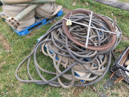 Pallet of Air Hose & Sewer Snake