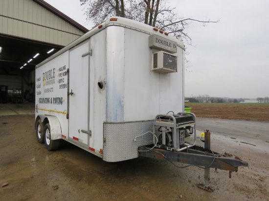 2008 Atlas 7x16ft Enclosed Race Car Trailer