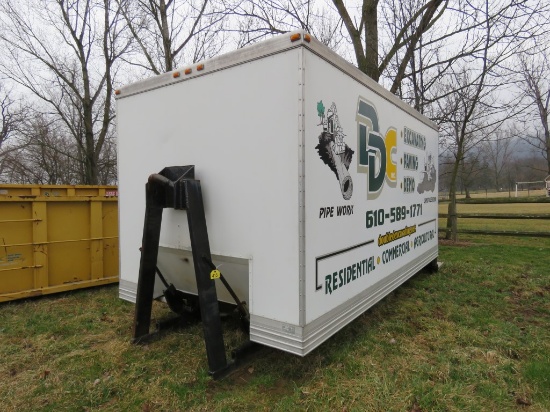 14ft Alum Enclosed Hook Lift Container Van Body
