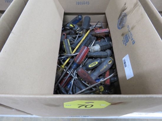 Box Lot of Screwdrivers
