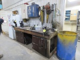 Work Bench-Contents of Wall-2 Cupboards w/Contents