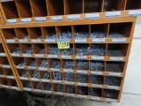 40 hole Metal Bolt Bin & Bolts & Washers