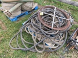 Pallet of Air Hose & Sewer Snake