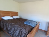 Queen Sleigh Bed w/Matching Night Stand