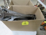 Box Lot of Large Wrenches