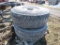 Pair of 385/65R22.5 Tires and RIms
