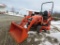 Kubota BX235 Compact Tractor w/LA340 Loader & 60inch Mower Deck & Backhoe Attachment