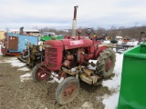 Farmall A Tractor w/Woods L59 Belly Mower