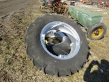 Pair of Tractor Tires and Rims