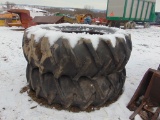 Pair of 20.8-38 Tractor Tires