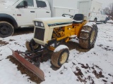 IH 185 Cub Low Boy Tractor w/Snowplow