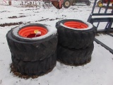 4 Tires 12-16.5 & Rims