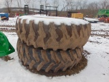 Pair of Tractor Tires and Rims
