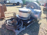 Pallet of Alum Fuel Tanks & Pair of 385/65R-225 Tires and Alum Rims