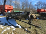 1977 Blue Fin Boat w/ Motor & 1976 Snow Boat Trailer