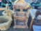 Wood 3tier baskets on wheels