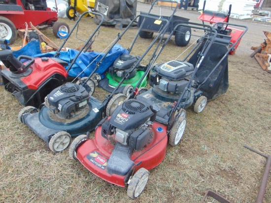 4 Push mowers