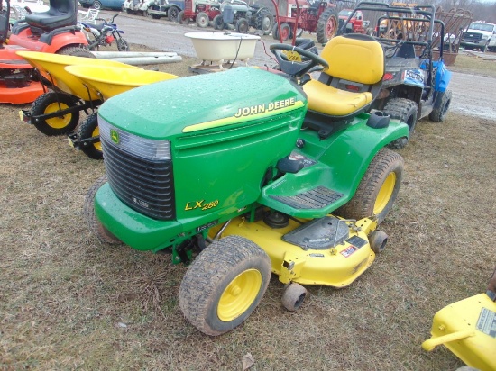 JD LX280 lawn tractor w/48in deck