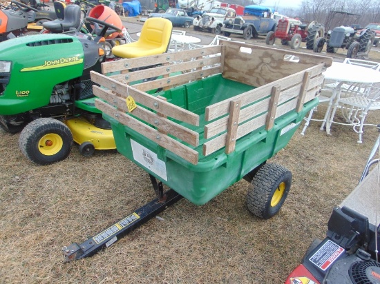 JD pull behind dump cart
