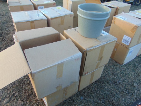 4 11in Clay Pots