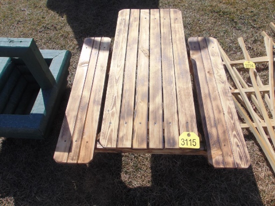 Childs Wooden Picnic Table