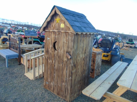Wood out house