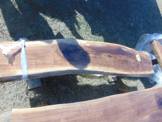 Live Edge Wooden Bench