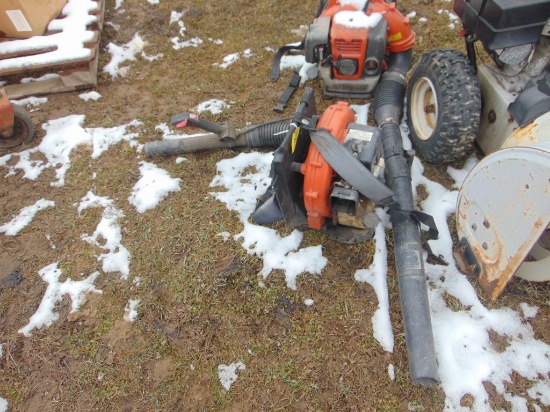 2 Husqvarna backpack blowers