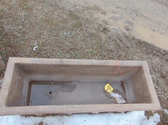 Concrete flower pot