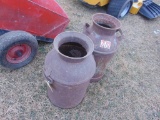2 milk cans