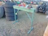 Wood Stand w/ steel farm animals