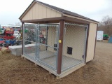 Outside dog kennel