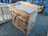 Wood dry sink