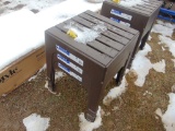 3 Plastics side tables