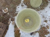 Concrete flower pot