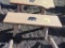Wood bench w/ bear