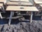 Wood bench with bear