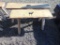 Wood bench with buck