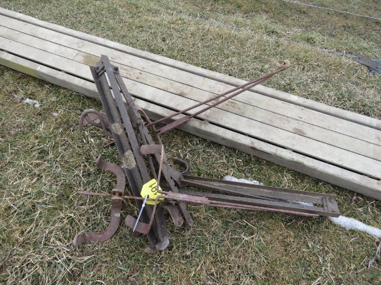 Ladder jacks and 2 wood 24ft picks