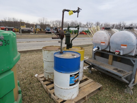 3 barrels and 2 pumps