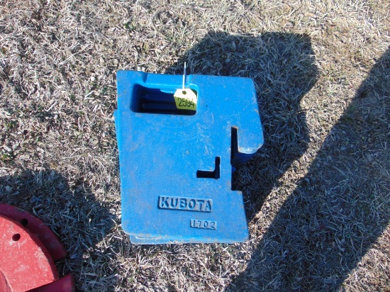 5 Kubota suitcase weights