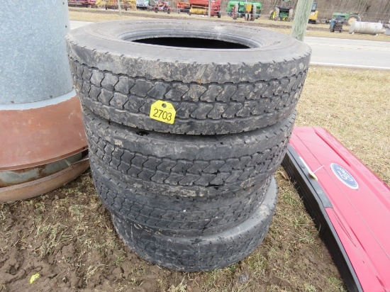 4 tires 285/75R-24.5
