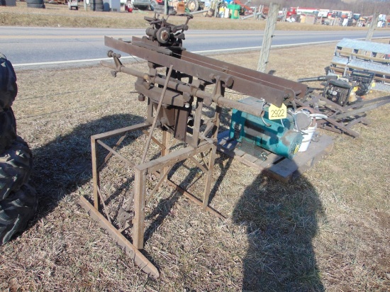 Reel mower sharpener