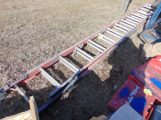 28ft Fiberglass extension ladder