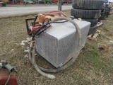 Fuel tank and sandblaster