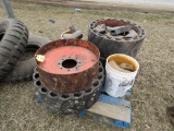 Pallet of tires and parts