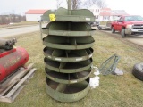 Round spinning bins