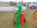 Acetylene torch set with cart
